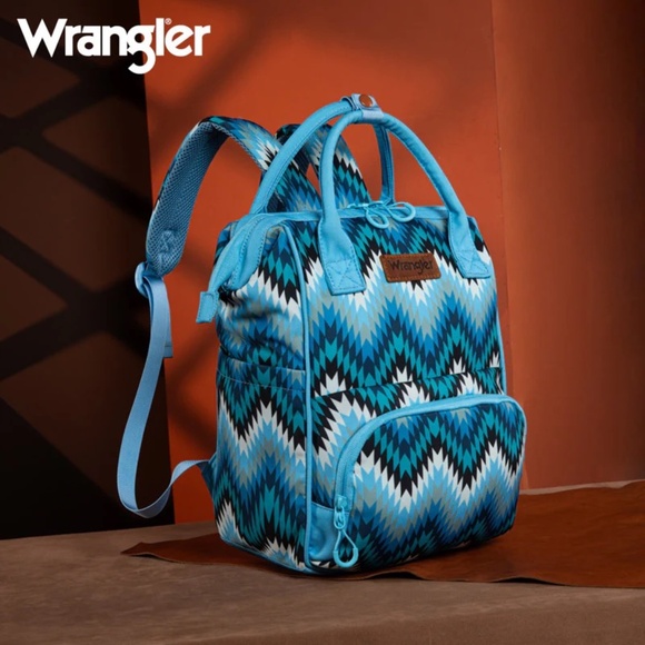 Wrangler Aztec Printed Callie Backpack - Jean - Picture 1 of 4